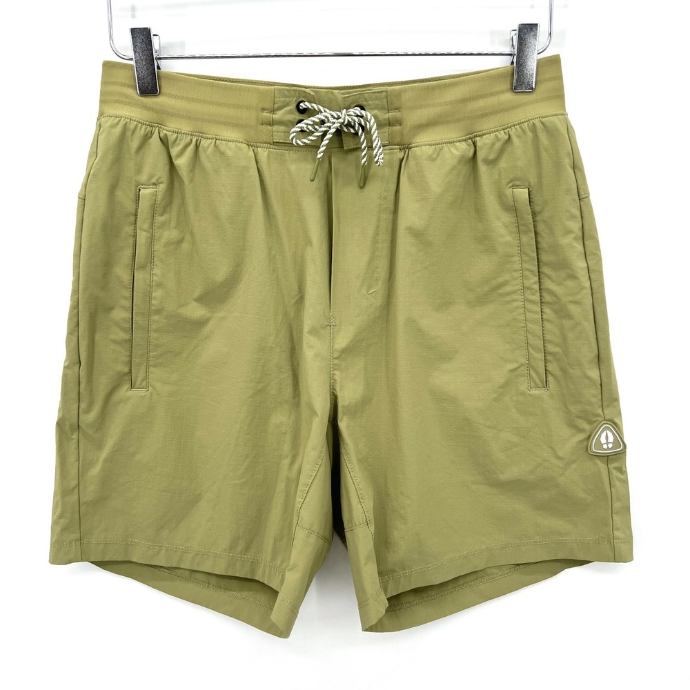 Bearded Goat Rambler Shorts Mens S Lightweight Zip Pocket Hybrid Green Stretch